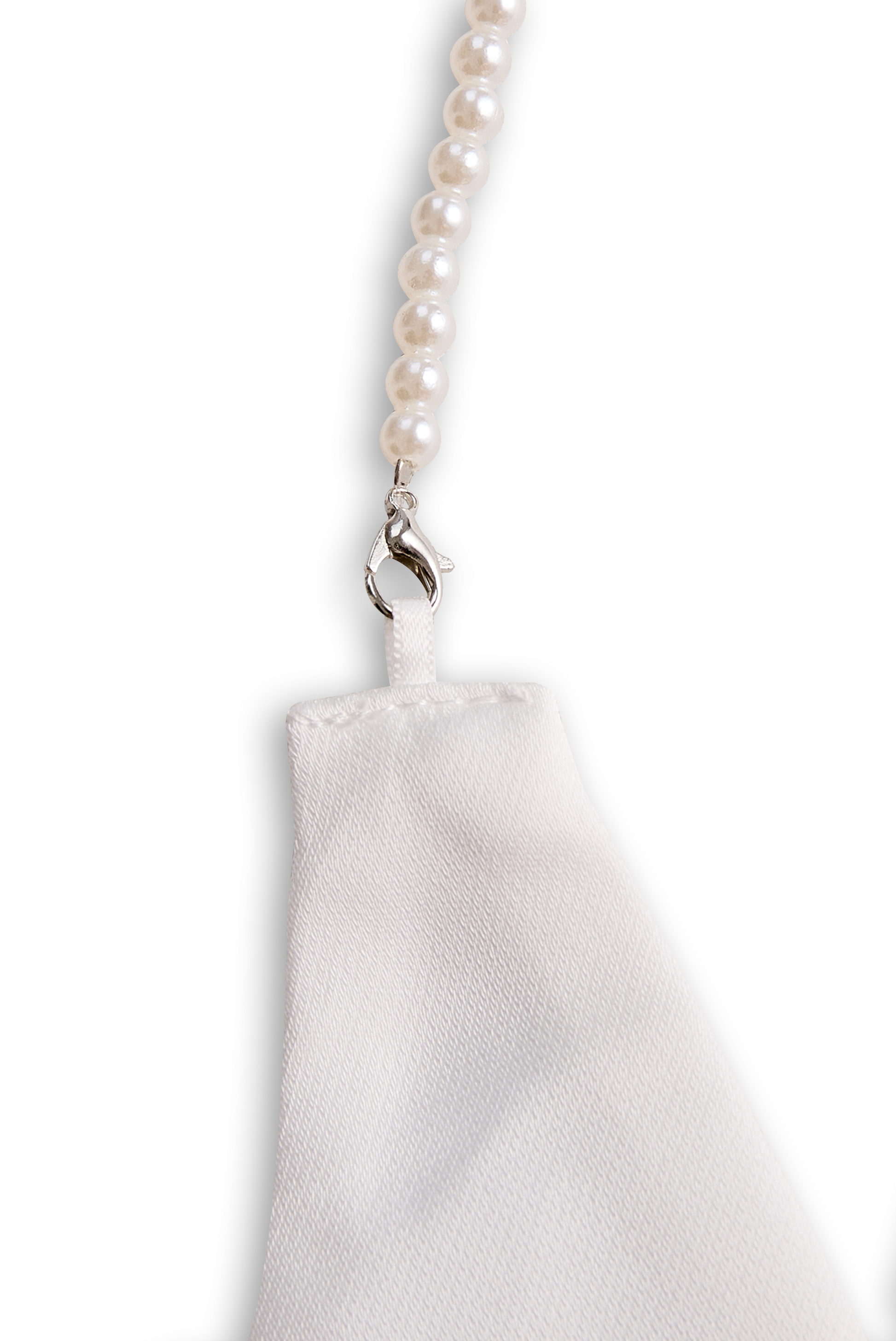 White Satin Halter V-Neck Wide Leg Jumpsuit by All City Mart