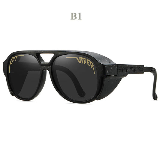 RoadGrip Sunglasses – Windproof motorcycle sunglasses with UV400 protection.