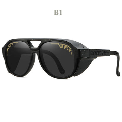 RoadGrip Sunglasses – Windproof motorcycle sunglasses with UV400 protection.