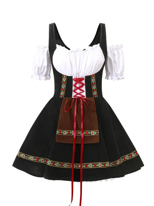 Plus Size Bavarian Mini Dress | Women’s Puff Sleeve Halloween Costume