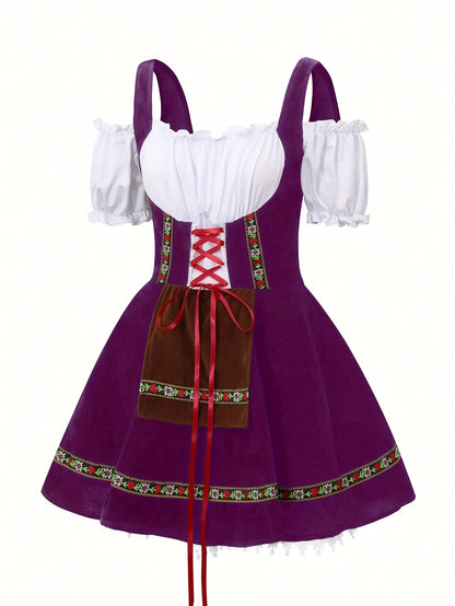 Plus Size Bavarian Mini Dress | Women’s Puff Sleeve Halloween Costume