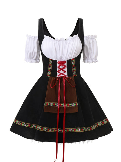 Plus Size Bavarian Mini Dress | Women’s Puff Sleeve Halloween Costume