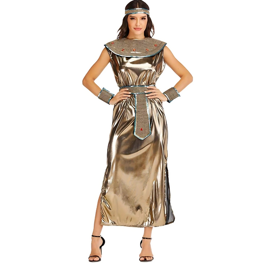 Women’s Maxi Cleopatra Costume Gown | Elegant Halloween Dress