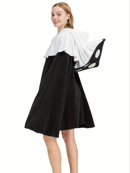 Women’s Oversized Mushroom Cape | Hooded Fantasy Halloween Costume Cloak