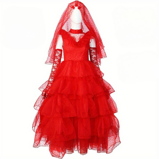 Women’s Gothic Lace Halloween Costume Dress | Maxi Gown