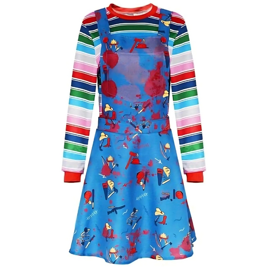 Women’s Long Sleeve Mini Dress | Scary Halloween Costume