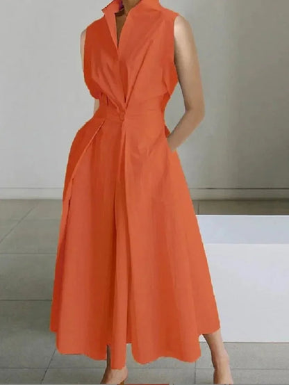 Fluid Midi Dress – A chic A-line midi dress that offers a comfortable and elegant fit.