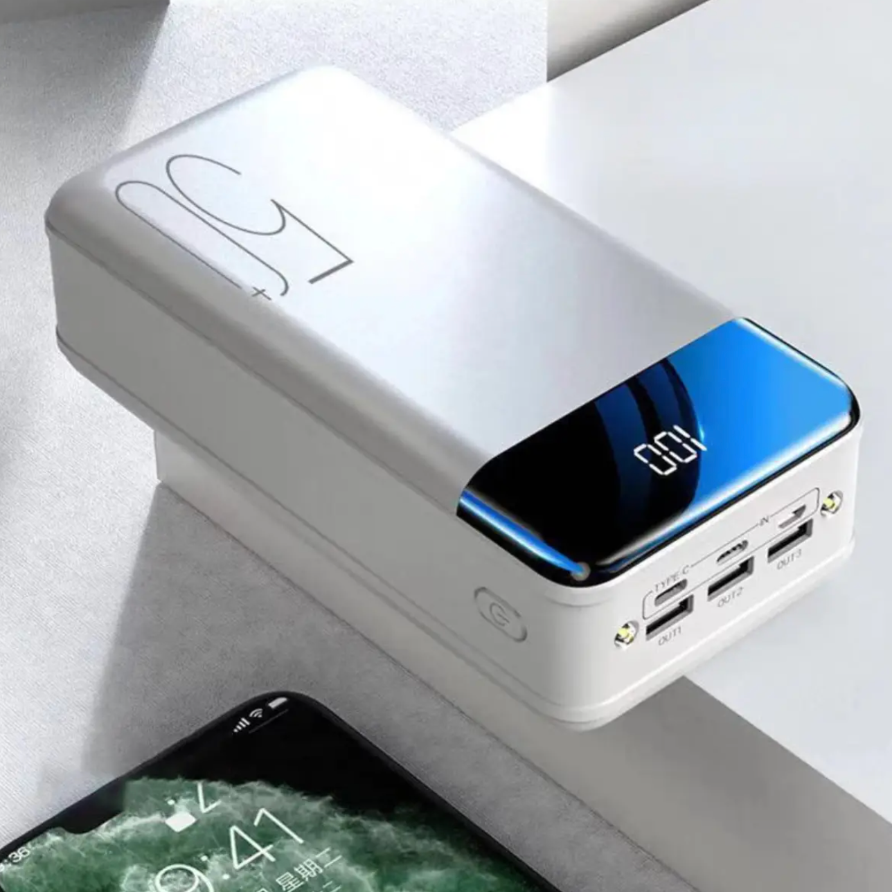 Ultra-Fast Charging Power Bank – 100,000mAh Portable Battery for Phones, Tablets & Laptops
