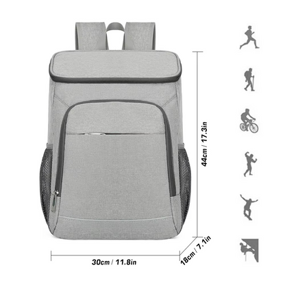 Picnic and Camping Backpack with Insulated Cooler for Hiking